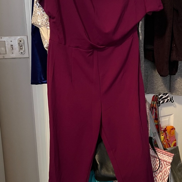 Alexia Admor Pants & Jumpsuits Alexia Admor Draped One Shoulder
